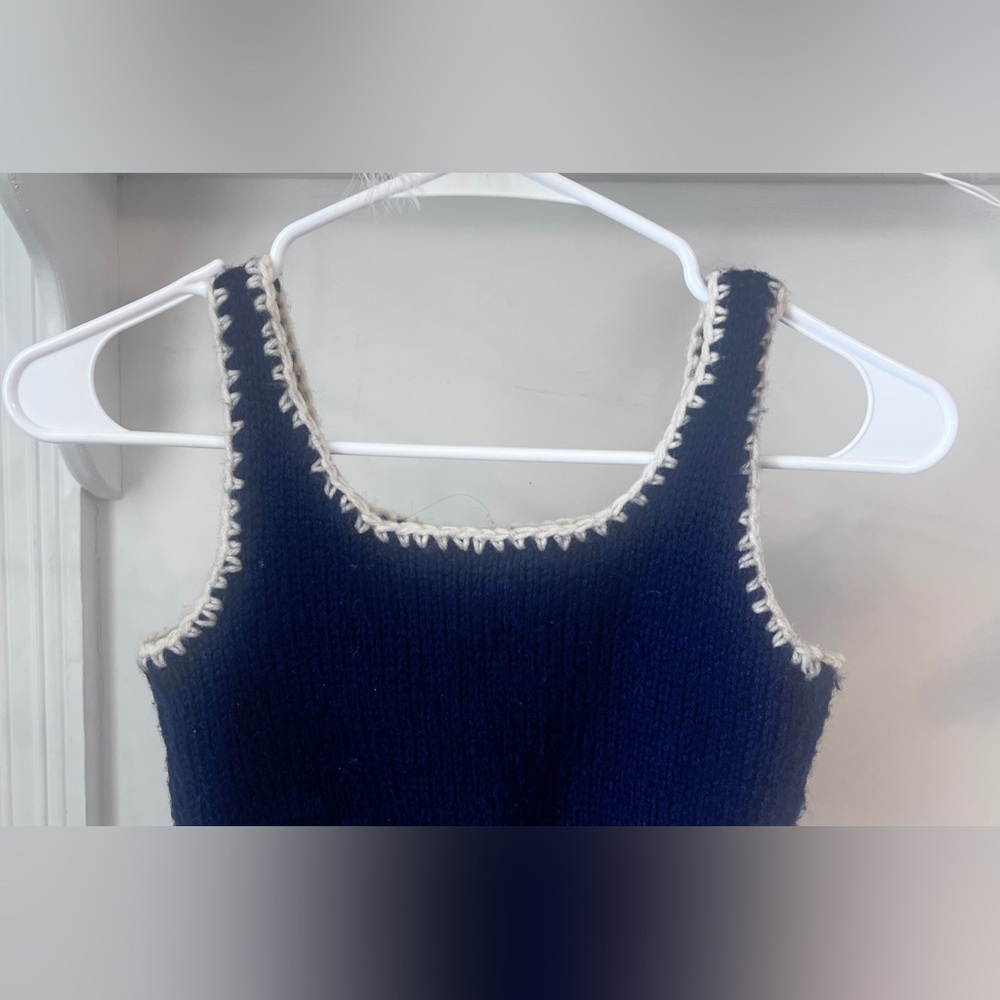 FINAL PRICE Vintage Handmade Wool Knit Tank - Picture 2 of 4